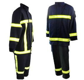 traje de la prueba de calor 3Kg, dispositivos de protección personales del color de los azules marinos EN469