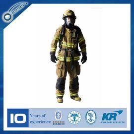 Material de polímero reforzado fibra de Aramid del traje del bombero de la aprobación del SOLAS